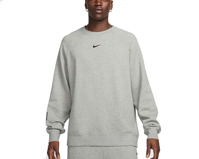 Nike M NRG Nocta CS Crew Fleece DK Grey Heather / Black FN8160-063
