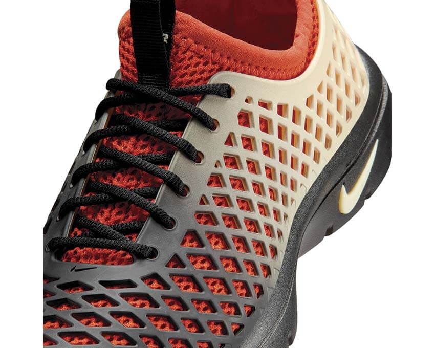 Nike Rejuven8 OG SE Rust Factor vista laterale — tomaia mesh e scamosciato ruggine