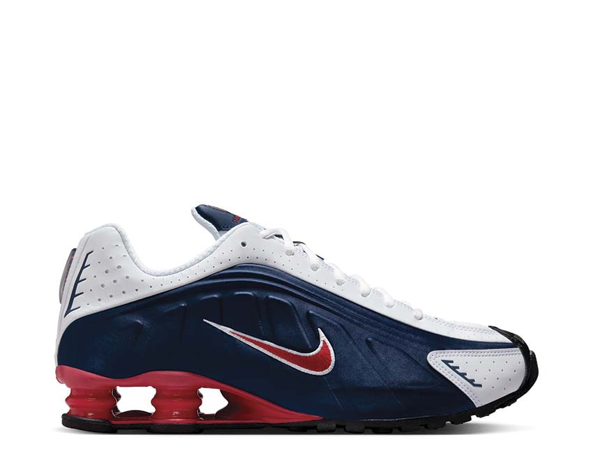  Nike Shox R4 Midnight Navy/Gym Red-White HQ1988-400 