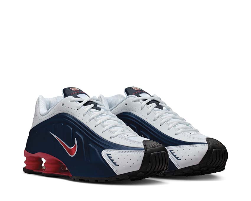  Nike Shox R4 Midnight Navy/Gym Red-White HQ1988-400 