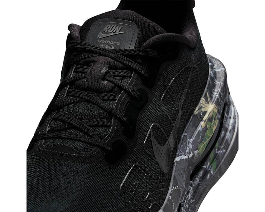 Nike Vomero Premium Realtree Camo vista laterale — tomaia mesh mimetico naturale