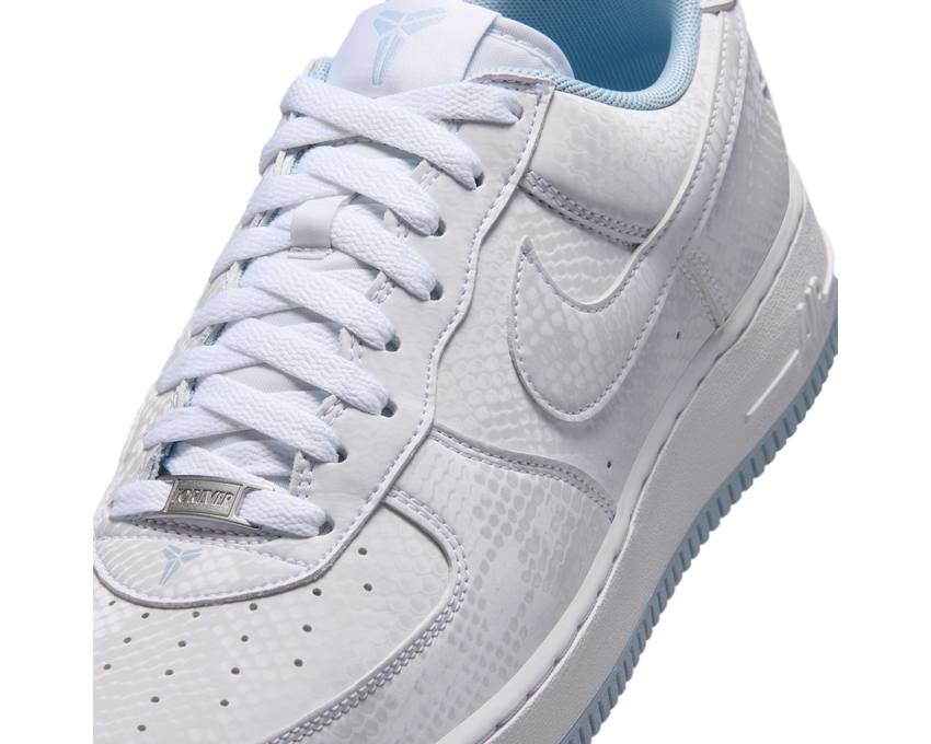 Nike Kobe Air Force 1 Low "White/Armory Blue" - vue latérale