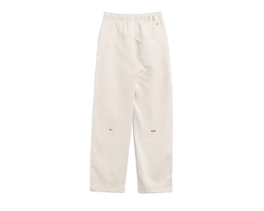 Nike x Drake NOCTA Open Hem Fleece Pants Beige / Team Red FZ4675-104 
