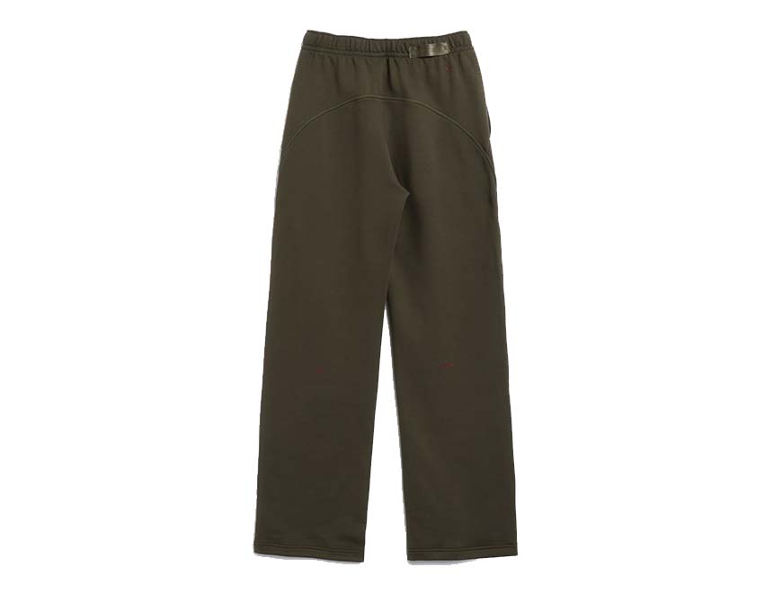 Nike x Drake NOCTA Open Hem Fleece Pants Cargo Khaki / Team Red FZ4675-325