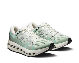 On Cloudsurfer 2 Ivory/Creek - sneakers running femme - vue latérale