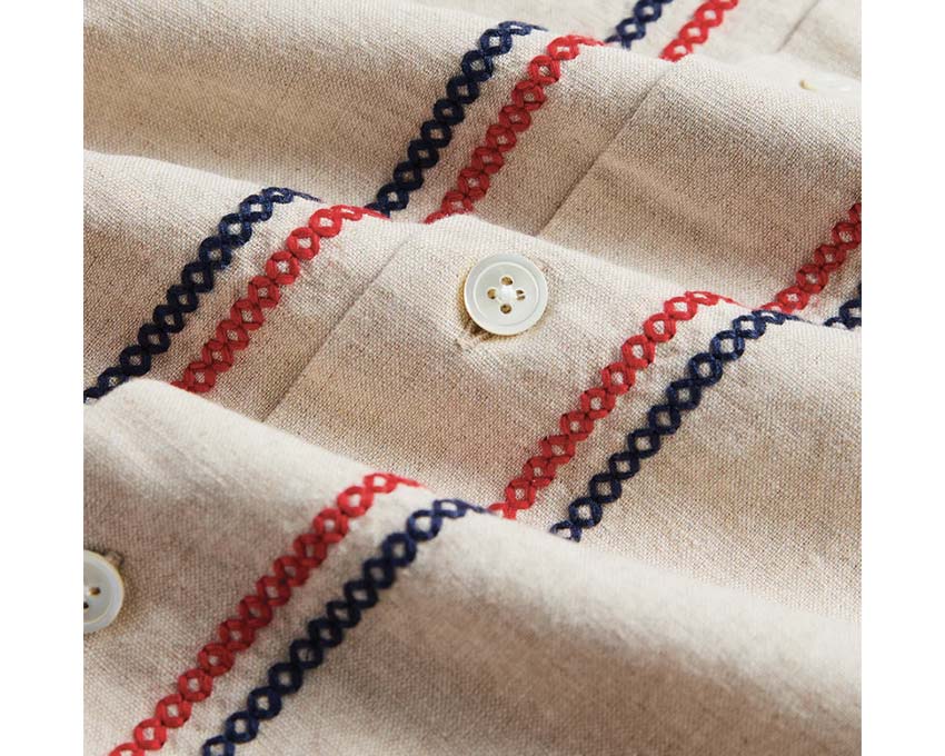 Portuguese Flannel Cross Stitch Shirt SS25.020