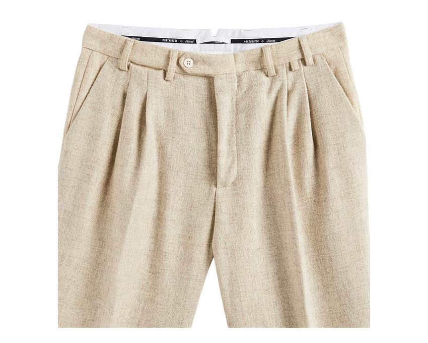 Portuguese Flannel Double Pleat Trousers AW24.030