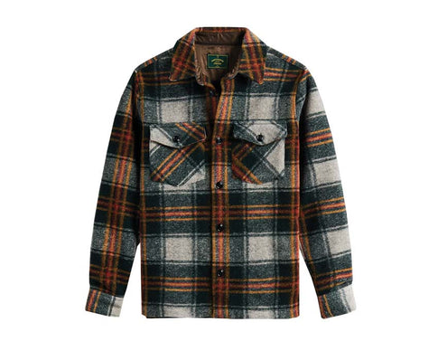 Portuguese Flannel Gauli Overshirt Mustard / Red / Khaki AW24.099