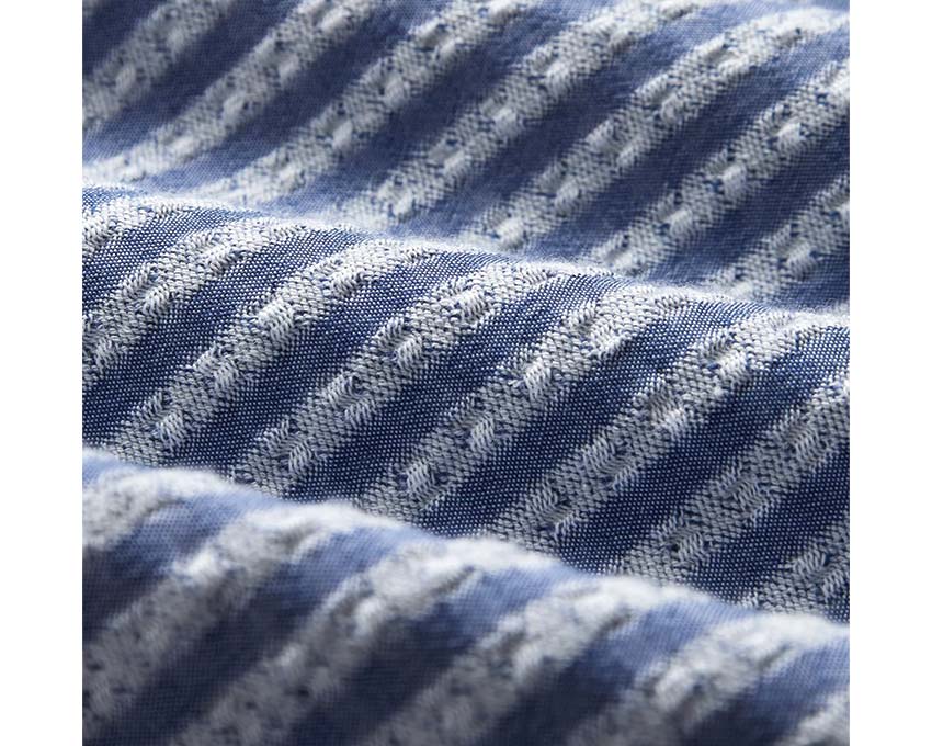 Portuguese Flannel Jacquard Chambray Shirt SS25.045