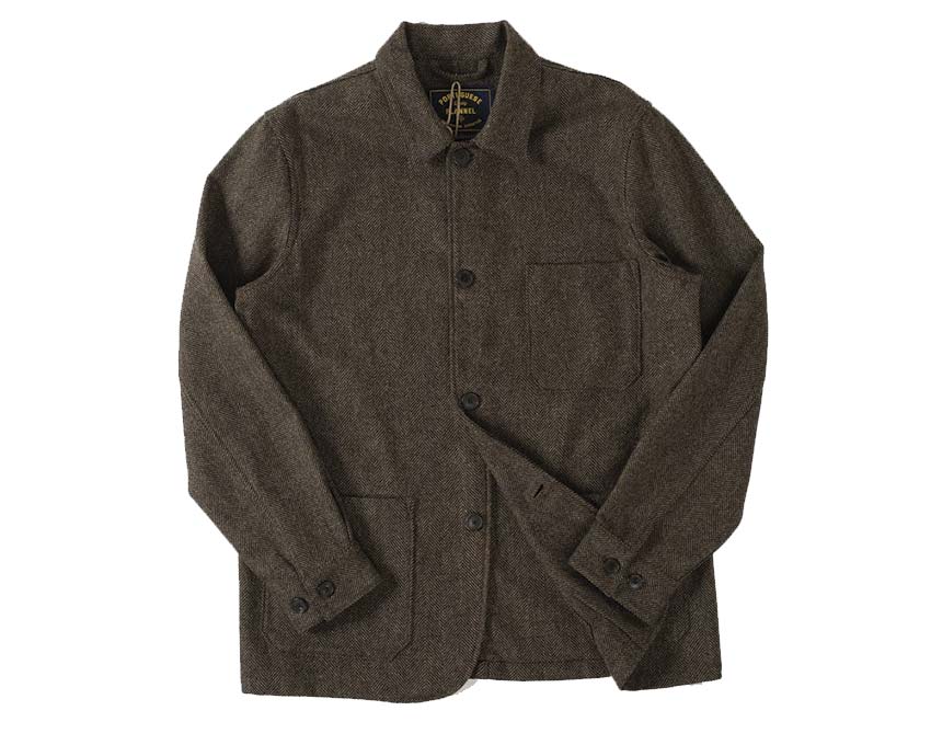 Portuguese Flannel Labura Herringbone Wool AW25.048 