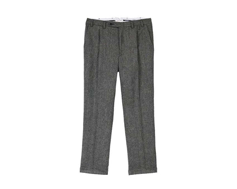 Portuguese Flannel Wool Herringbone Trousers AW25.043