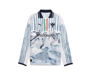 Puma KidSuper MTY LS Retro Shirt White — chemise rétro manches longues blanc KidSuper
