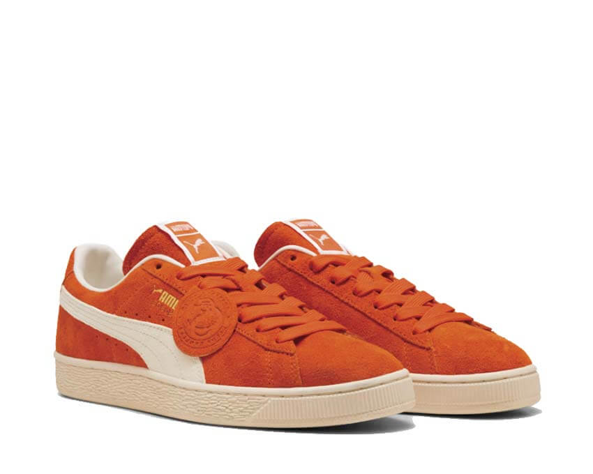 Puma Suede Charles F. Stead Orange semelle — semelle daim orange premium