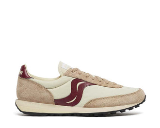 Saucony Trainer 80 OG Beige Burgundy — running hombre parte superior de malla transpirable