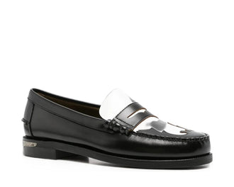 Sebago Dan Scarabeo "Black-White" - vue latérale