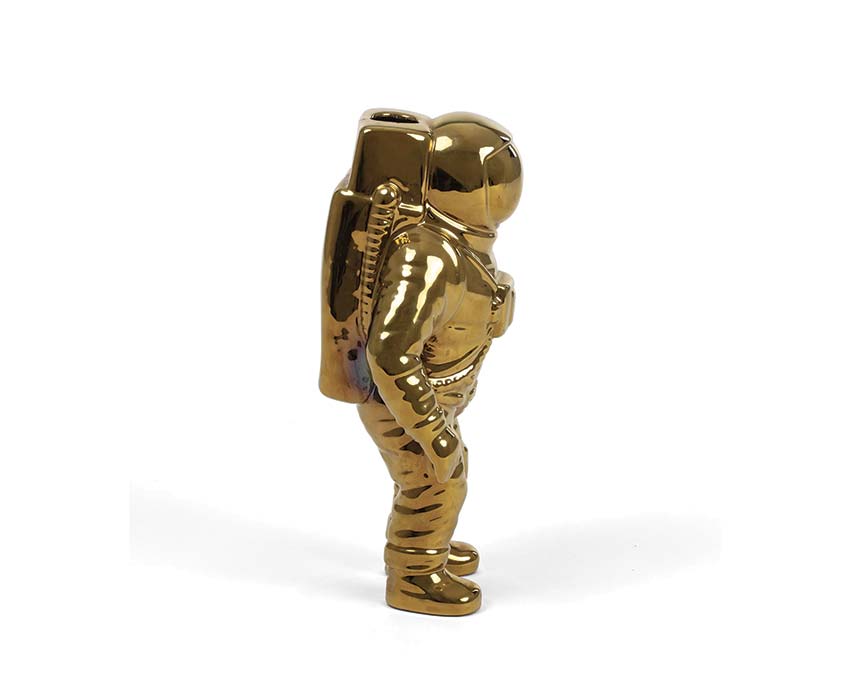 Seletti Cosmic Diner Starman Vase Gold 10933