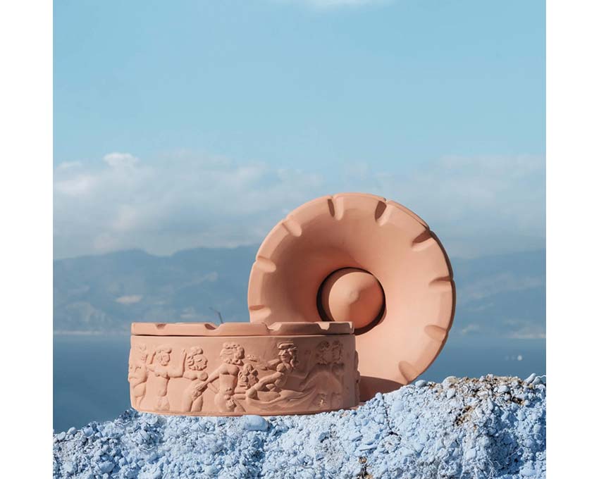Seletti Magna Graecia Terracotta Ashtray Dialogues 11515