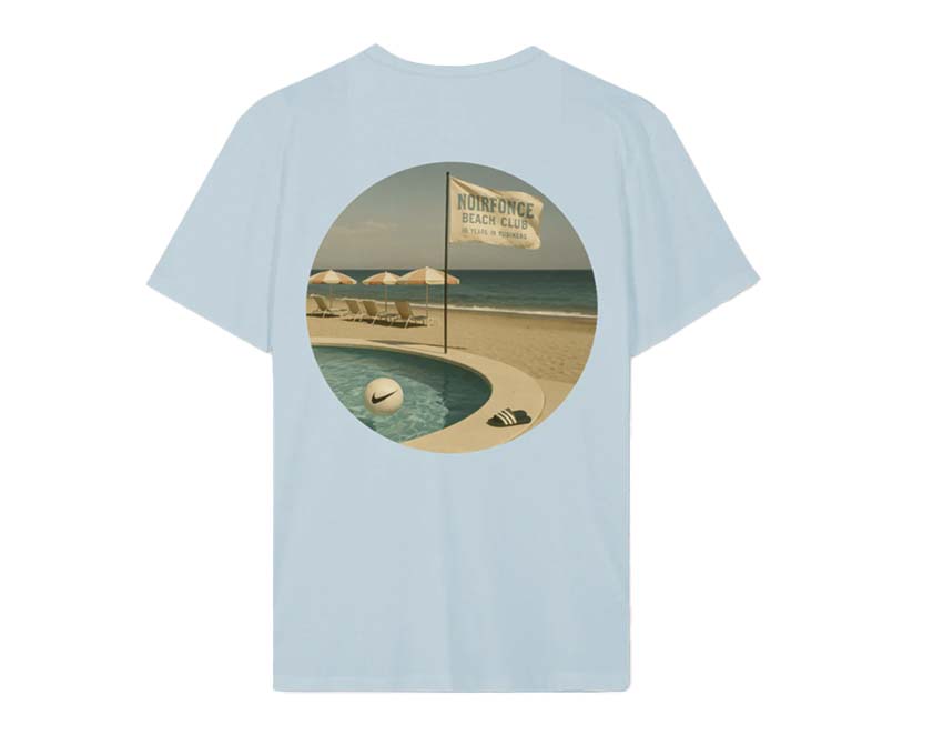 Tee Shirt Noirfonce Beach Club Bleu NFT0003