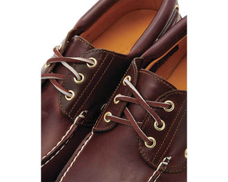 Timberland Authentic Boat Shoe Burgundy vista lateral — perfil mocasín burdeos hombre