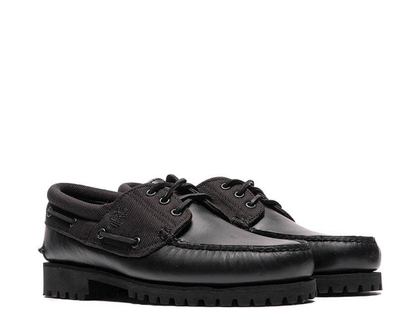 Timberland Authentic Boat Shoe dettaglio — lacci cerati e cuciture barca