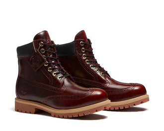 Timberland 6-Inch Lace Waterproof Boot "Burgundy Full-Grain" - boots homme - vue 2