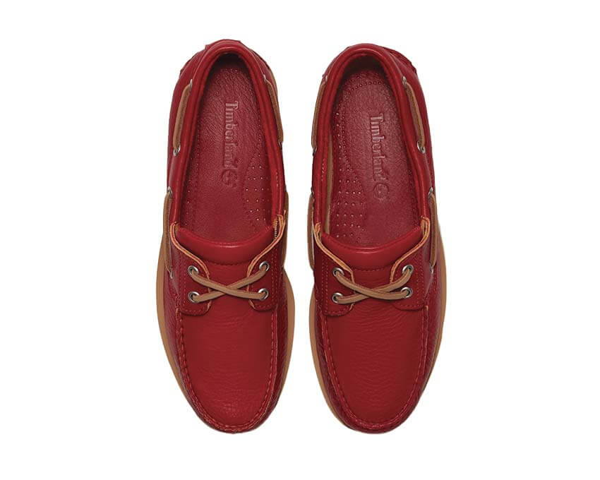 Timberland Classic Boat Shoe Medium dettaglio — pelle e cuciture boat shoe medium