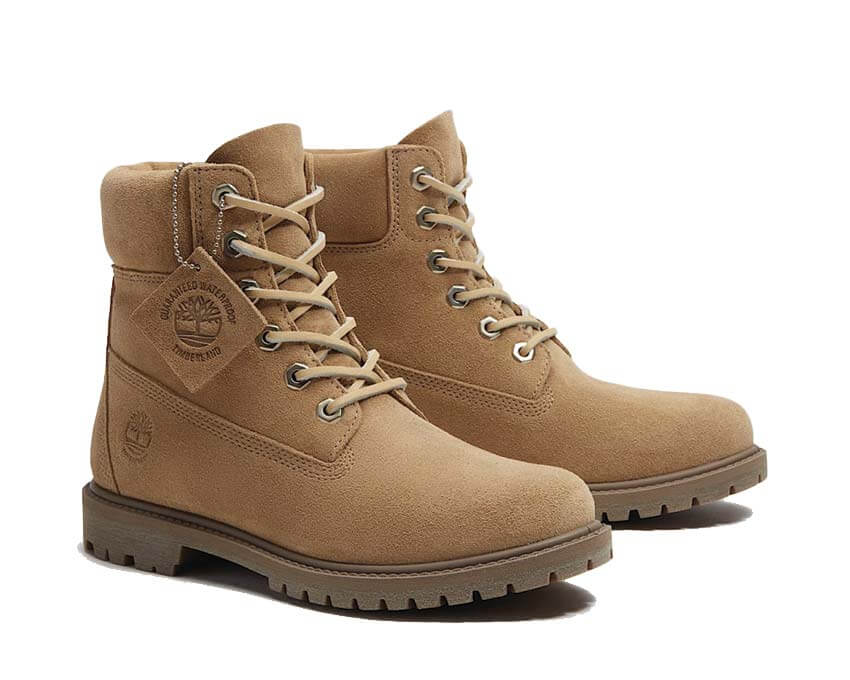 Timberland Premium 6 Inch Waterproof Boot Medium vista laterale — profilo boot donna lacci