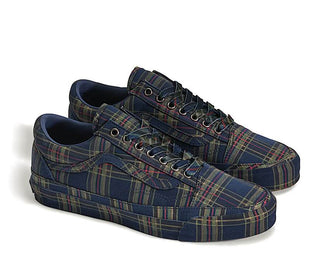 Vans LX Old Skool "Plaid Navy" - sneakers unisexe - vue 2