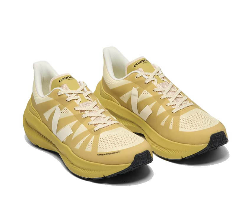 Veja Condor 3 Advanced Liquor vista laterale — mesh traspirante running