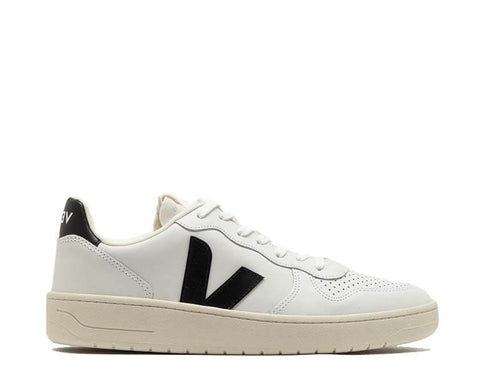 Veja V-10 Prime Black — sneaker uomo pelle nera eco-responsabile