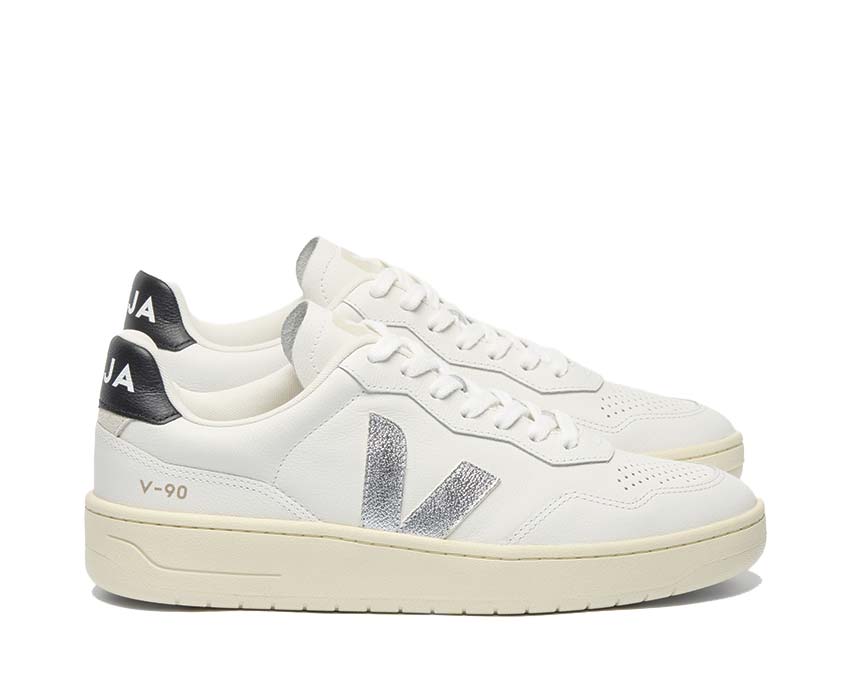 Veja V-90 O.T. Leather White-Silver-Black VD2020910A