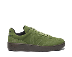 Veja V-90 Suede Militar Eagle — sneaker femme daim kaki militaire éco