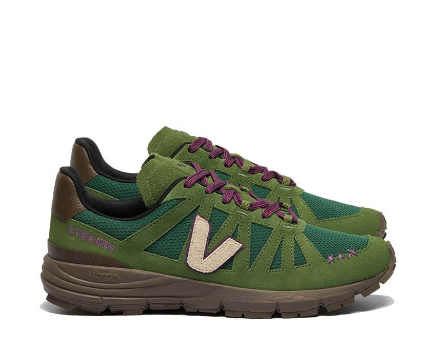 Veja x CARNAN Salar Militar vista laterale — canvas cachi Militar