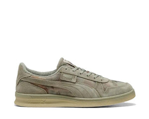 Puma x KidSuper Indoor Dstrsd Vert Armée — sneaker indoor Puma collaboration KidSuper vert