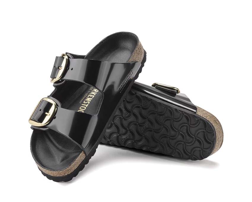 Birkenstock Arizona Big Buckle Natural Leather Patent