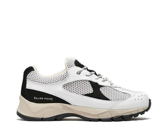 Filling Pieces Oryon Cream Black — zapatilla hombre cuero lujo holandesa