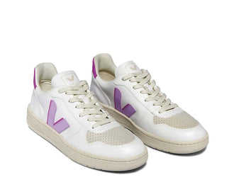 Veja V-10 CWL White Orchid Ultraviolet vista laterale — CWL bianco viola orchidea