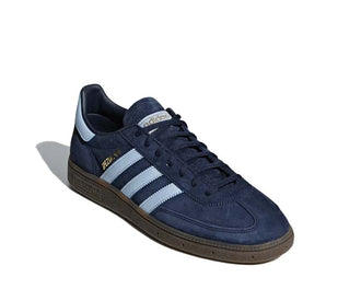 Adidas Handball Spezial Collegiate Navy vista lateral — perfil bajo deporte indoor