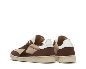 Filling Pieces Sprinter Mix Brown vista lateral — cuero marrón materiales mixtos