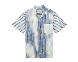 Filling Pieces Resort Shirt Painted Stripe — chemise homme rayures peintes coton premium