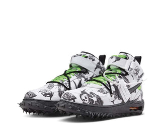 Nike Off-White Air Force 1 Mid White / Black - Black DR0500-102