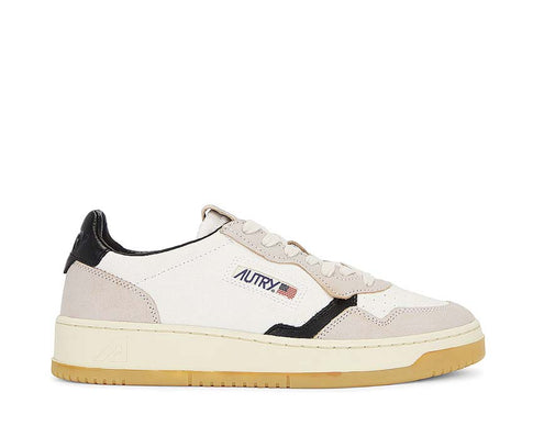 Autry Medalist Low Canvas / Sand White - Black AULMDS02