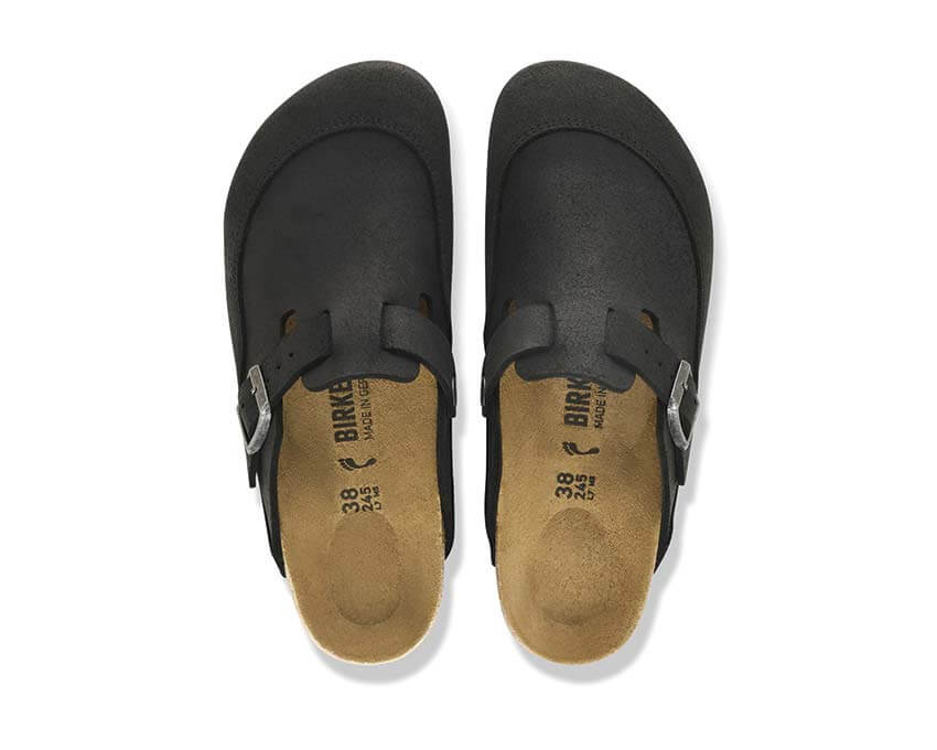 Birkenstock Charcoal Snake Oiled "Black"