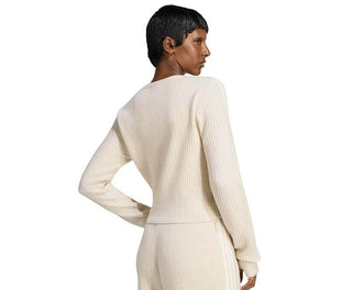 Adidas Adiluna Season 2 x Jennie Knit Cardigan "Clear Brown" - vue portée