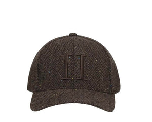 Les Deux Core Herringbone Baseball Cap "Molé Brown" - casquette homme