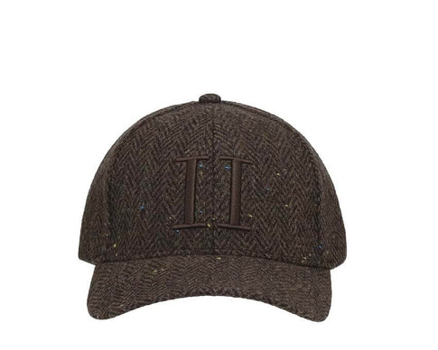 Les Deux Core Herringbone Baseball Cap "Molé Brown" - casquette homme