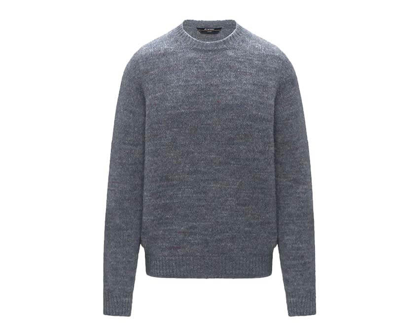 K-Way Chad Buttoned Yarn Pullover "Azure Blizzard Combo" - pull homme