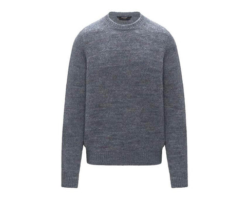 K-Way Chad Buttoned Yarn Pullover "Azure Blizzard Combo" - pull homme