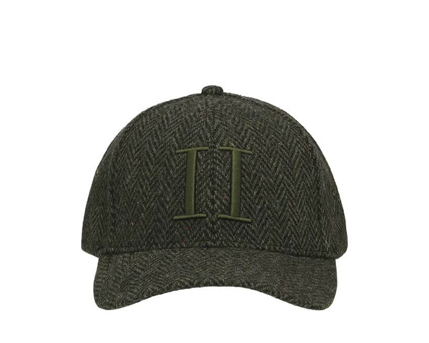 Les Deux Core Herringbone Baseball Cap "Rifle Green" - casquette homme