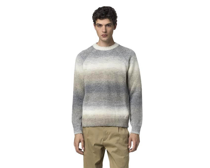 K-Way Valter Shaded Yarn Pullover "Grey Beige Degrade" - pull unisexe - vue 2